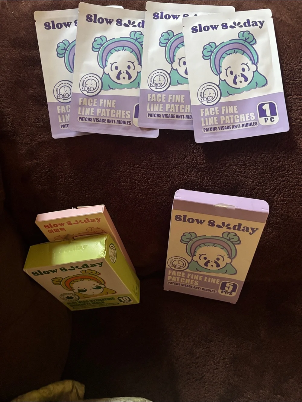 Face Masks -Mixed  brands + wrinkle patches + under eye👁️sheets + smile lines